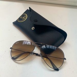 Ray-Ban Brown Gradient Aviators